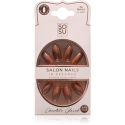 SOSU Cosmetics Salon Nails umetni nohti odtenek Chocolate Glazed 24 kos Cene