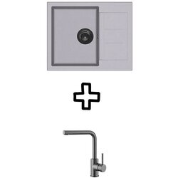 Aquasanita Set Tesa SQT102AW + Zora PVD Grafit/Alumetallic Cene