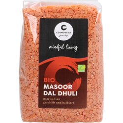 Cosmoveda Rdeča leča Masoor Dal Dhuli - rdeča leča, olupljena in razpolovljena - 500 g Cene