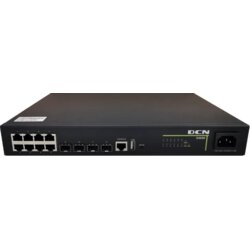 Dcn L3-lite poe+ svič S4600-12X-P-SI 8 x gigabit (125W power budžet) + 4 x 10GBase-X (sfp+), usb i konzolni port, qinq, mvr, static routing & pbr, acl, mrpp, oam efm/cfm, vct, ddm, bez ventilatora Cene