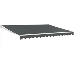Maison Chic Zložljiva tenda - Senčniki antracitna 4x3 m blago in aluminij, (22038798) Cene