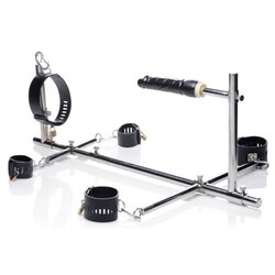 Master Series imprisoned Metal Stockade with Dildo Cijene
