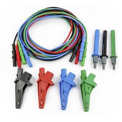 HT Instruments Komplet preskusnih vodov\, ki ga sestavljajo 4 preskusni vodi\, 4 sponke za aligator\, 3 sonde Universalkit G3 merilni kabel\, komplet [ - ] 1 kos, (20422959) Cene