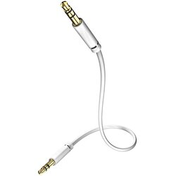 Inakustik 00310103 klinker avdio priključni kabel [1x 3\,5 mm banana moški konektor - 1x 3\,5 mm banana moški konektor] 3.00 m bela pozlačeni konektorji, (20431636) Cene