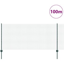 vidaXL varjena žična ograja z 44 U stojali Zelena 1x100 m jeklo Cene