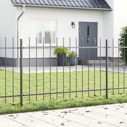 vidaXL Vrtna ograda Siva Čelik s premazom 1.7 m x 0.8 m x 5 cm Cijene