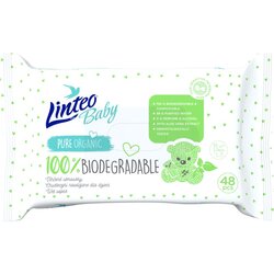 Linteo Baby 100% Biodegradable dječje nježne vlažne maramice 48 kom Cene