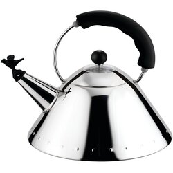 Alessi čajnik Bird 9093 / 2l / črn ročaj / indukcija / inox, (21317879) Cene