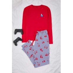 Trendyol muški set pidžama Tmnaw26Pt00064, crvena-crvena Cene