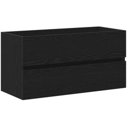 vidaXL kabinet za umivaonik crni orah 90x38,5x45 cm konstruirano drvo Cijene