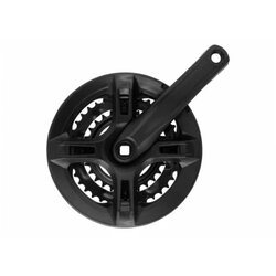 True wheel Srednji pogon čelik crni sa štitnikom 28/38/48,170mm Cene