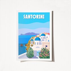 Lessentiel Maison Poster Santorini-2007, 29,7x42cm Cijene