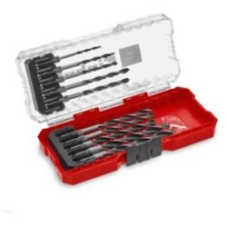 Einhell S-Case 10 kom Set burgija za drvo, C 45, prihvat E6.3 - 1/4", 3 - 8 mm ( 49108733 ) Cene
