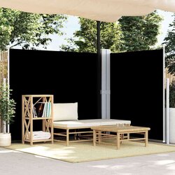 vidaXL Uvlačiva bočna tenda crna 180 x 600 cm Cijene