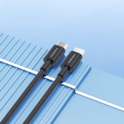 Foneng Zidni punjač GaN PPS - USB + 2xType C - QC 4.0+ PD 65W s Type C na Type C kabelom crni Cene