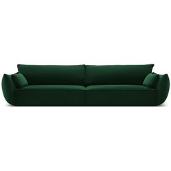 Mazzini Sofas Tamno zelena baršunasta sofa 248 cm Vanda – Cene