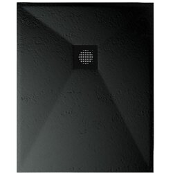Astral lithos tuš kada 100x80 - liveni mermer crna Cene