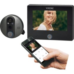 VIRONE Digitalna špijunka za ulazna vrata, Smart, 4.3", LCD, WiFi - DV-3 Cene