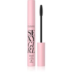Eveline Cosmetics Sexy Girl maskara za volumen i produžavanje trepavica 2 u 1 nijansa Black 10 ml Cijene