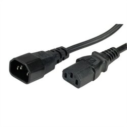 Secomp Povezovalni kabel za aparate VALUE\, IEC 320 C14 - C13\, črn\, 1 m 19.99.1510 tok priklučni konektor črna 1.00 m, (20414940) Cene
