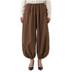 Y.a.s Lahkotne hlače & Harem hlače YAS Billo Balloon Trousers - Teak Kostanjeva Cene