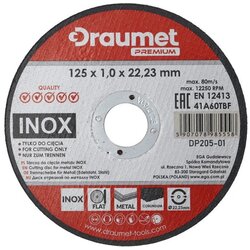 Draumet Rezna ploča za metal Inox Premium 8555 125x1x22.2mm Cene
