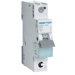 Haeger MBS106 automatski osigurač 1-polni 6kA B-6A QuickConnect 1M MBS106 zaštitna sklopka za vodove 1-polni 6 A 400 V Cene