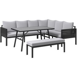 Ambia Garden JEDILNA LOUNGE GARNITURA tkanina aluminij Cene