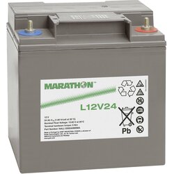GNB Marathon Svinčev akumulator 12 V 23.5 Ah L12V24 NALL120024HM0MA svinčevo-koprenast (AGM) 168 x 174 x 127 mm M6-vijačni priklop, (20439395) Cene