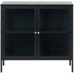 Unique Furniture Črna vitrina Carmel, dolžina 90 cm Cene