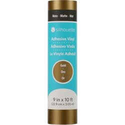 Silhouette Matte Removable Vinyl - 22,9 cm x 3 m - Gold Cene