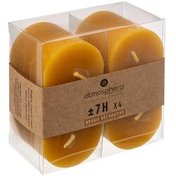 Atmosphera Svijeća Olia, 4.5x4.5x4.5 cm, 4 Komada, Oker Cijene