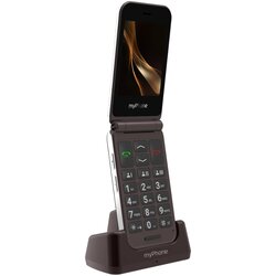 MYPHONE Starejši flip telefon z dvojnim zaslonom 7-dnevno delovanje baterije Podstavek za polnjenje, (5000339229) Cene