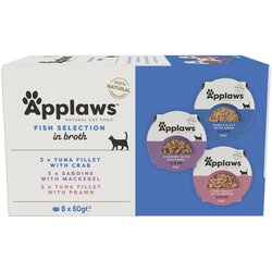 Applaws Cat Pot Selection poskusno pakiranje 8 x 60 g - Ribja izbira Cene