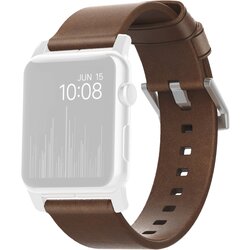 Nomad Strap Modern Lthr. Brown Connect. Silver 46 /49mm Cene