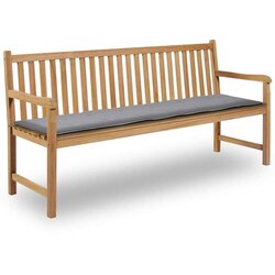  Blazina za vrtno klop siva 180x50x3 cm oxford tkanina, (20623613) Cene