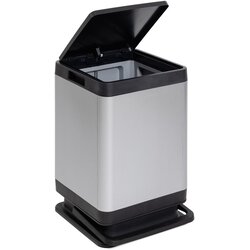 DEA HOME Plastičen koš za smeti s pedalom v srebrni barvi 80 l Tokyo – Cene