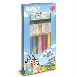 Multiprint Bluey 9-delni komplet štampiljk z flomastri - Cene