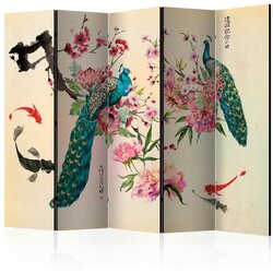 Artgeist Paravan Peacock Love I, 5-Delni, Dvostranski Cene
