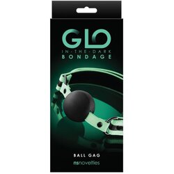 glo Bondage zelena kugla za usta koja svetli u mraku — prečnik 3 cm — NSTOYS0844 Cene
