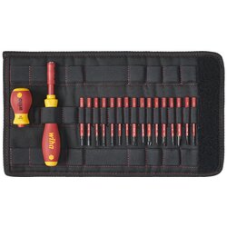 Wiha 41231 Odvijač sa izmenljivim nastavcima Slimvario®, 19 delova, sa torbicom ( W 41231 ) Cene