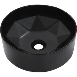 Maison Chic Umivalnik - Kopalna umivalnik - Lavabo 36x14 cm keramičen črn, (21684980) Cene