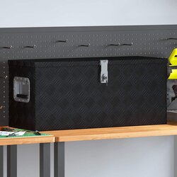 Aluminijska kutija 80 x 30 x 35 cm crna Cene