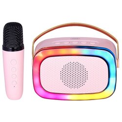 Trevi karaoke 10W, mini dimenzije, disco rasvjeta, mikrofon, roze XR 8A01 Cene