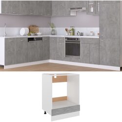 vidaXL ormarić za pećnicu siva boja betona 60 x 46 x 81,5 cm iverica Cijene