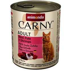 Animonda Carny Adult govedina, puran in kozice - mokra hrana za mačke - 800 g, (21385659) Cene