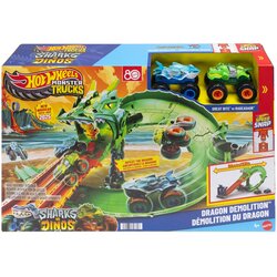 Hot_Wheels Monster Trucks Sharks vs. Dinos Dragon Demolition - 1 k. Cene