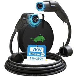 KHONS Kabel za polnjenje EV, Type2 IEC62196-2, 7KW 32A, IP65, 7KW 32A 1Phase, (5000156859) Cene