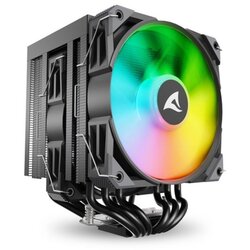 Sharkoon CPU A60 RGB BLACK AIR COOLER 2x120mm PWM 260W procesorski hladilnik Cene