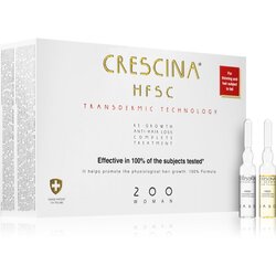 Crescina Transdermic 200 Re-Growth and Anti-Hair Loss nega za spodbujanje rasti in proti izpadanju las za ženske 20x3,5 ml Cene